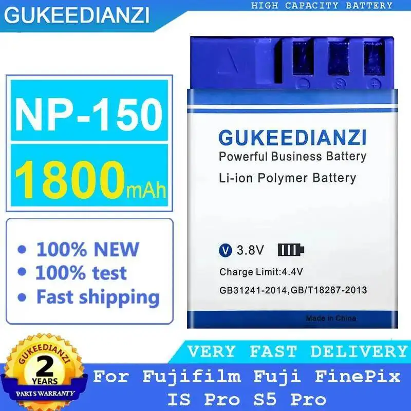 

Camera Battery For Fujifilm Fuji Finepix IS Pro S5 NP-150 1800Mah High Compatibility