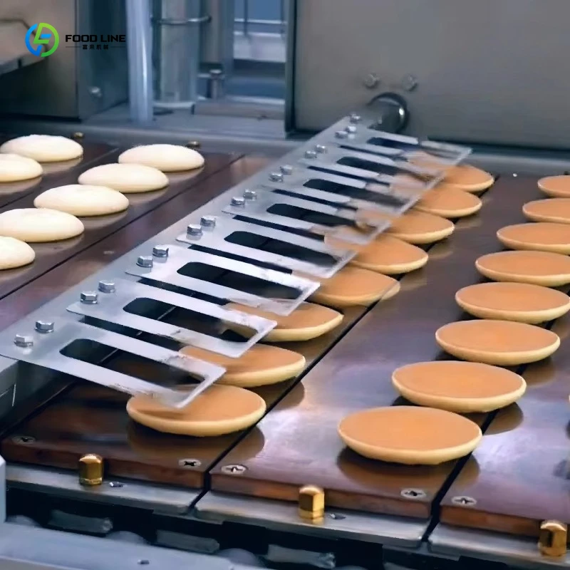 Customized Exceptional Dorayaki Maker Cream Chocolate Layer Cake Breakfast Production Line