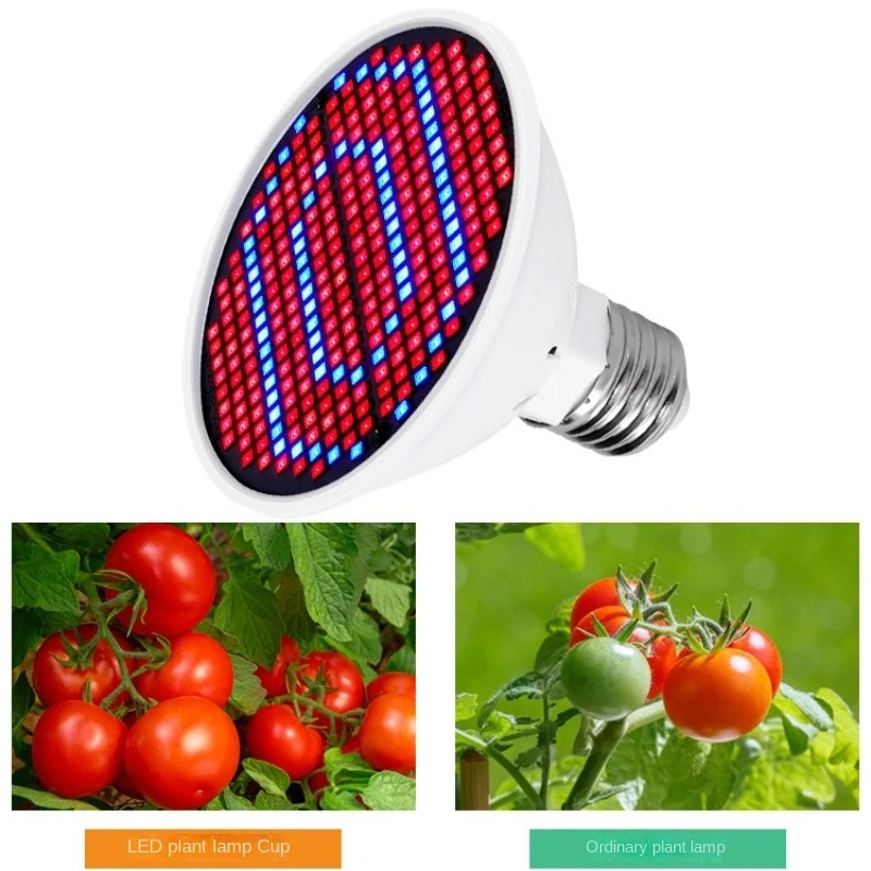 Luz LED de crecimiento hidropónico, bombilla Led de espectro completo de 220V, lámpara UV, plántulas de flores y plantas, alta calidad, E27