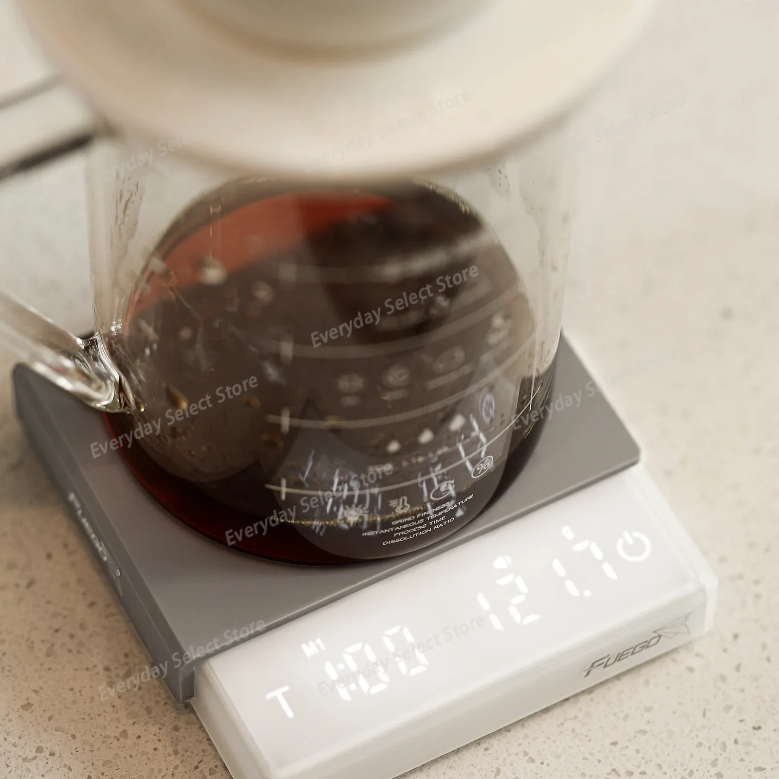 5‑Modes Smart Timing Electronic Coffee Scale, Household Kitchen Baking Scale Timer for Espresso and Pour‑Over Coffees