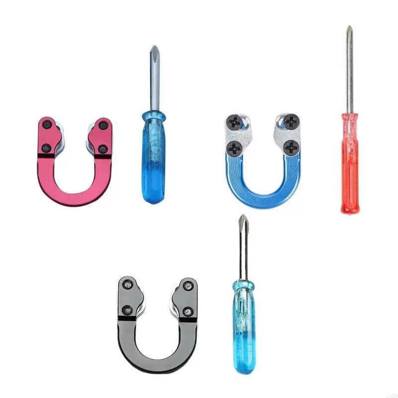 Compound Bows Metal U Nock D Rings For Improved Shootings Consistency High Strength Bowstring D Rings Easy to Install 24BD