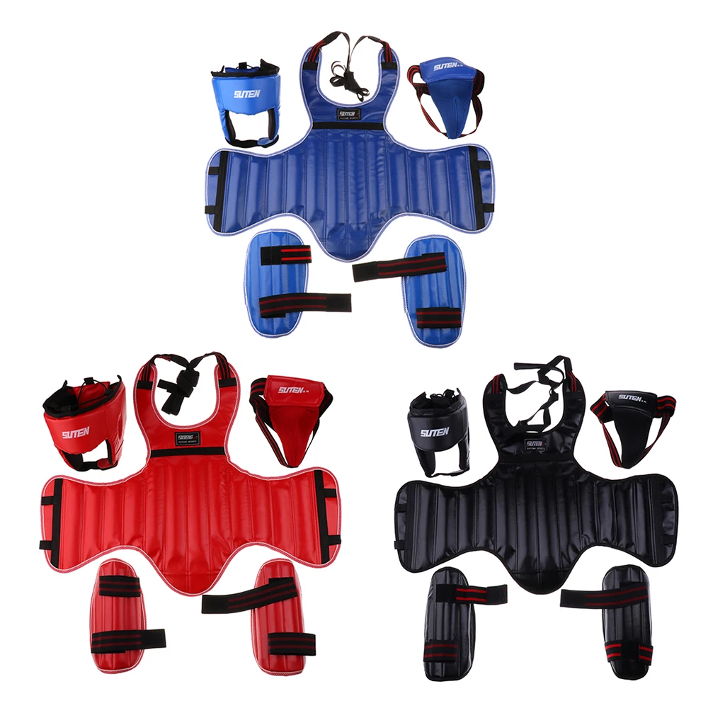 MMA Headgear, Head/Body/Groin/Leg Guard Martial Arts boxeo en tailandia Thai Boxing Fighting Colors