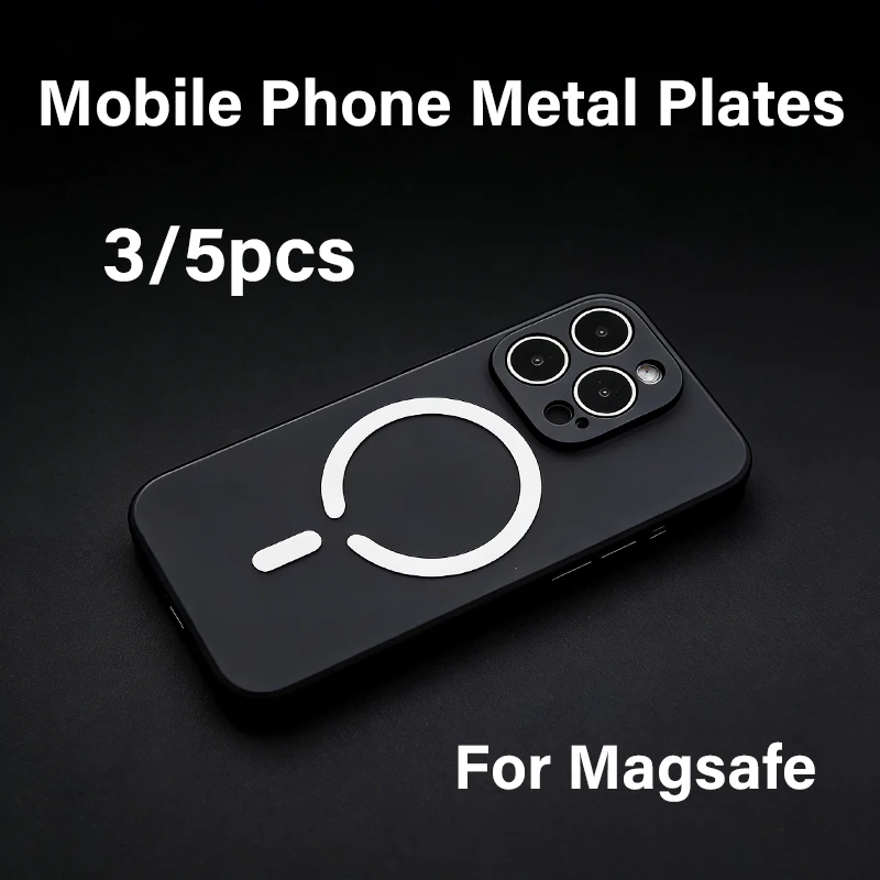 

Ультратонкая металлическая пластина для смартфона, наклейка на заднюю панель для магнитного держателя, железная накладка для беспроводной зарядки Magsafe для iPhone 17