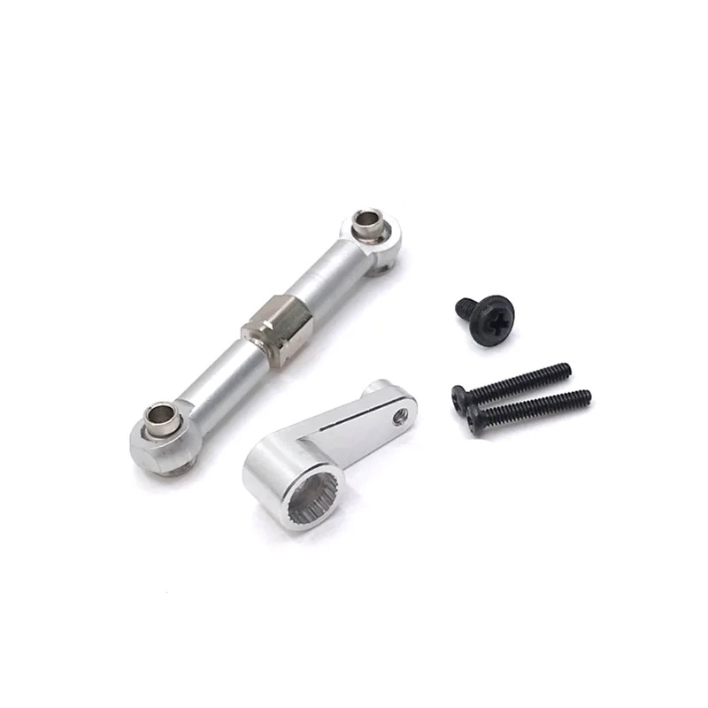 Upgrade Metal Steering Rod 28T Servo Arm For WLtoys 144010 144001 144002 124016 127017 124018 124019 LC 1/14 RC Car Parts