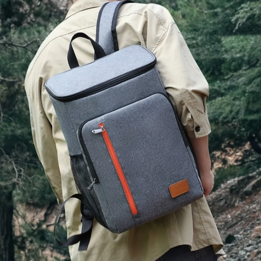 

Insulated Insulated Backpack Oxford Double Shoulder Portable Thermal Lunch Bag Thickened Fashion Large Capacity Cooler Bag