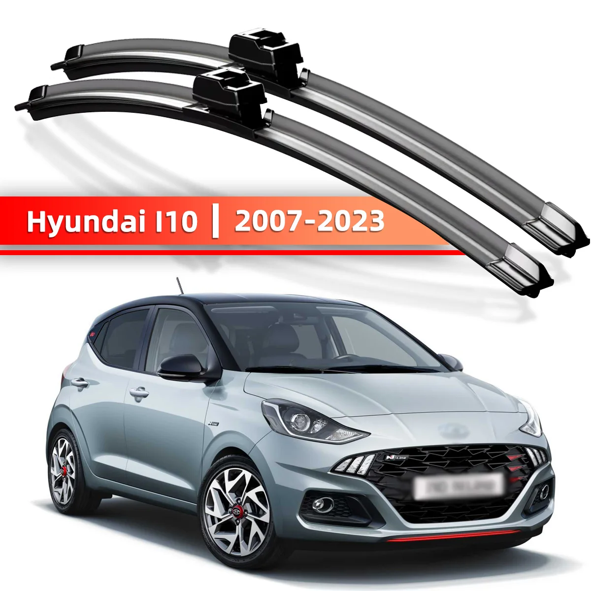 

2PCS Car Windshield Wiper Suitable For Hyundai I10 2007-2023 Windshield Accessories 2009 2010 2011 2013 2014 2015 2017 2019 2022