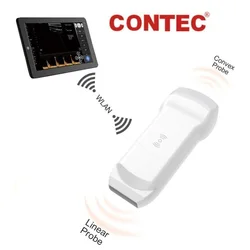 CONTEC CMS1600A Handheld WiFi Wireless Color Doppler Ultrasound Scanner Dual probe