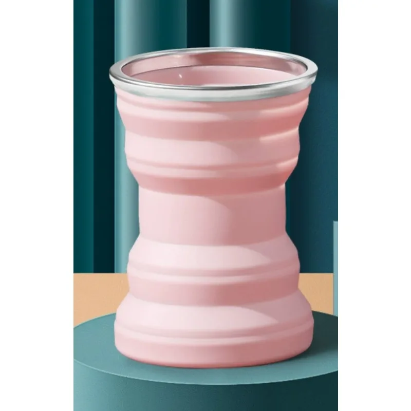 Siliconen waterflesbeker Opvouwbaar Lekvrij Draagbare sportreizen Waterflessen voor buitenreizen Gym Wandelen Herbruikbaar