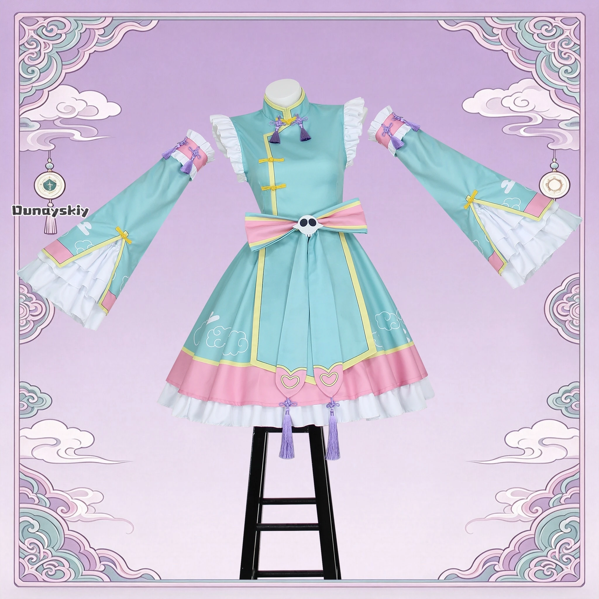 Anime Yashiro Nene‌ Chinese Style Cosplay Costume Chinese Lolita Woman Uniform Halloween Carnival Theme Party Role Play Dress Up - view 2