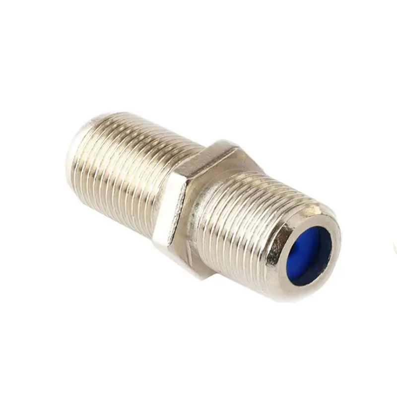 TV Antenna F-Head Blue Glue British Dual Pass F-Head F-Pillar F-Head Double Female Head Butt Joint F-Female Adapter
