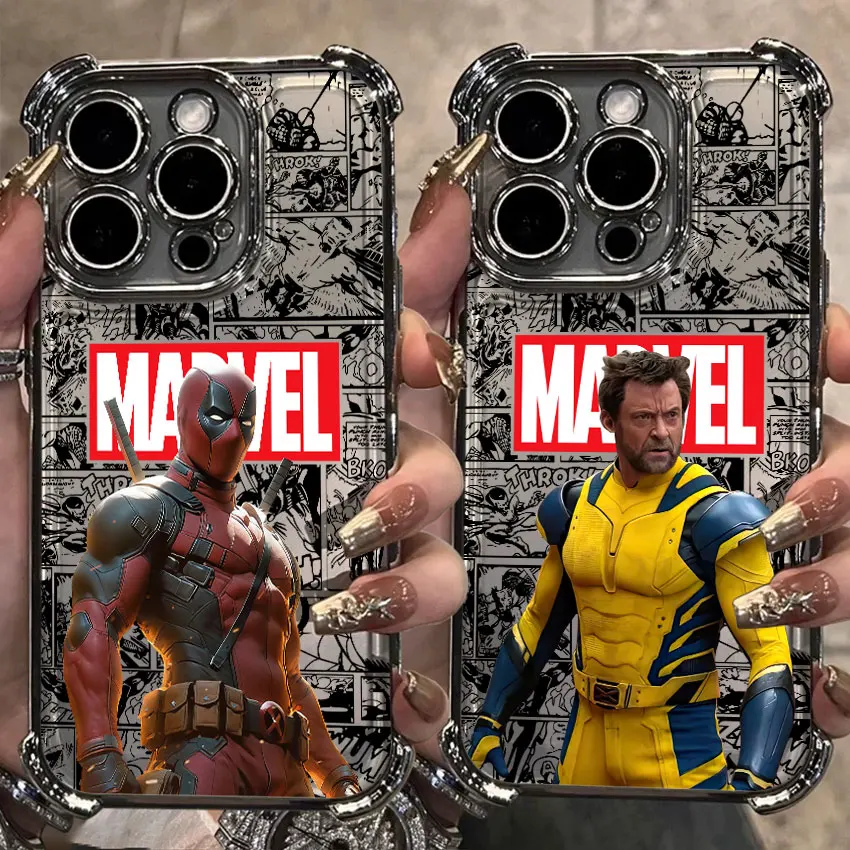 

Marvel Deadpool Wolverine For Samsung Galaxy A56 Silver Case A55 A54 A52 A53 5G A36 A34 A35 A33 A73 A26 A25 A16 A06 Phone Cover