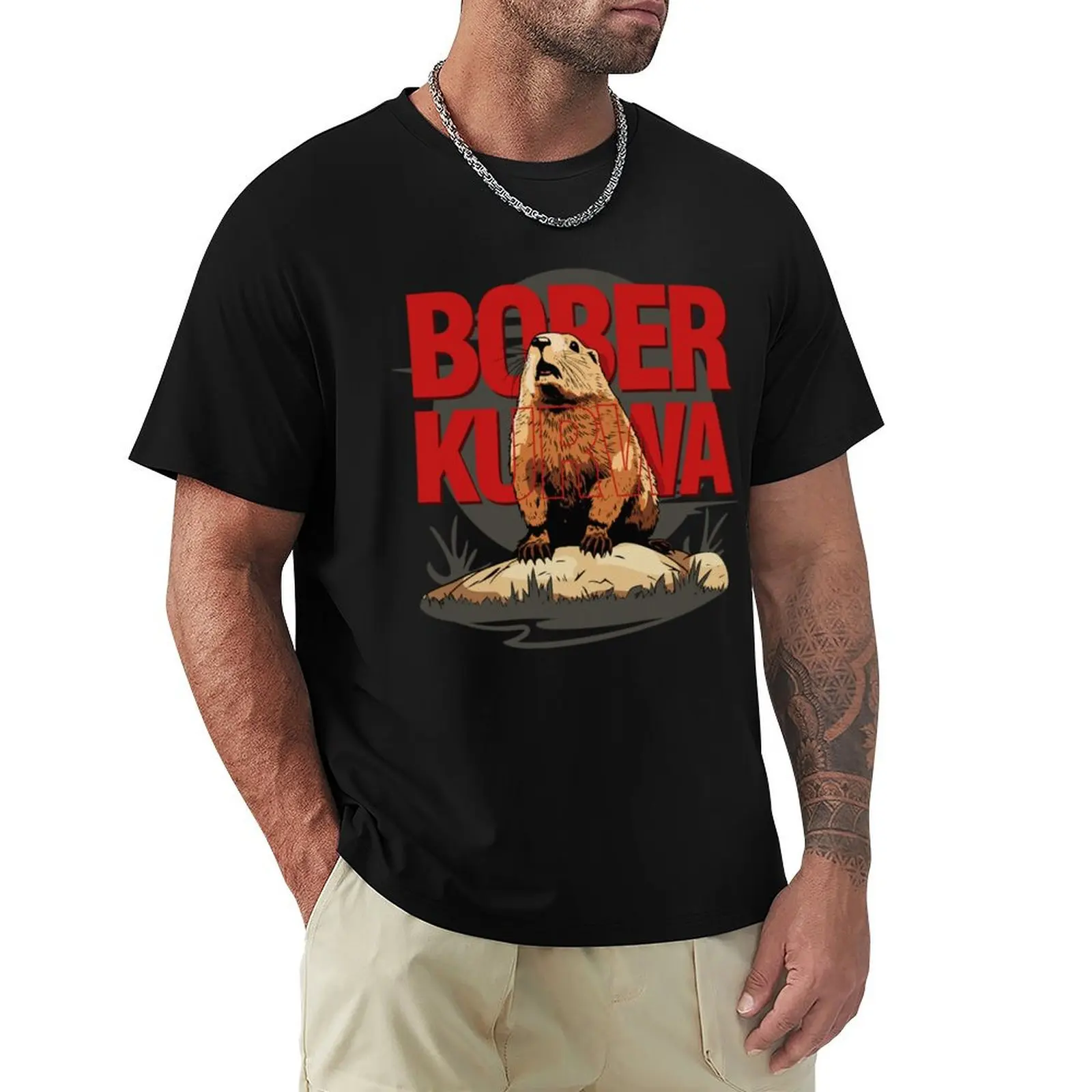 Bobr Kurwa - Bober Beaver Bobr T-Shirt Casual Graphic Print Tee