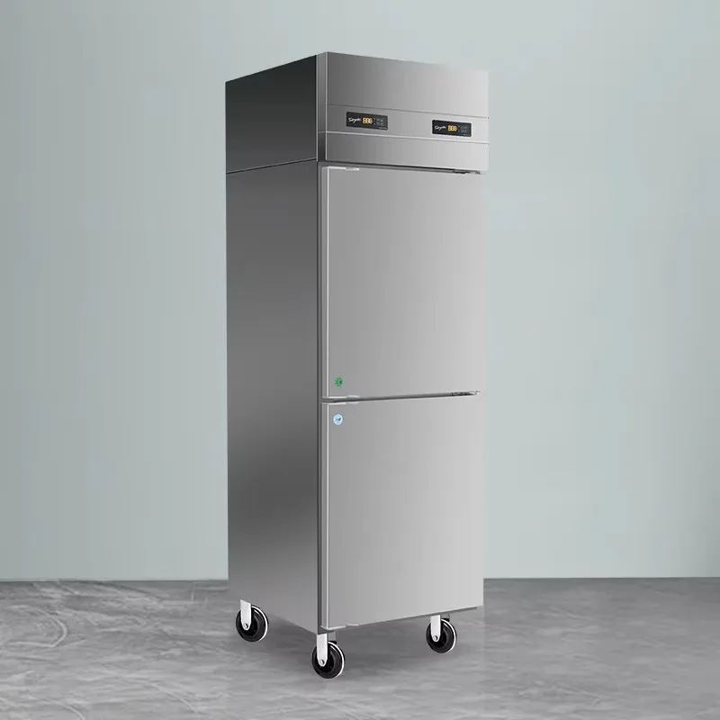 

2025 Новый стиль, 1500 л, двухдверный коммерческий холодильник с двойной температурой