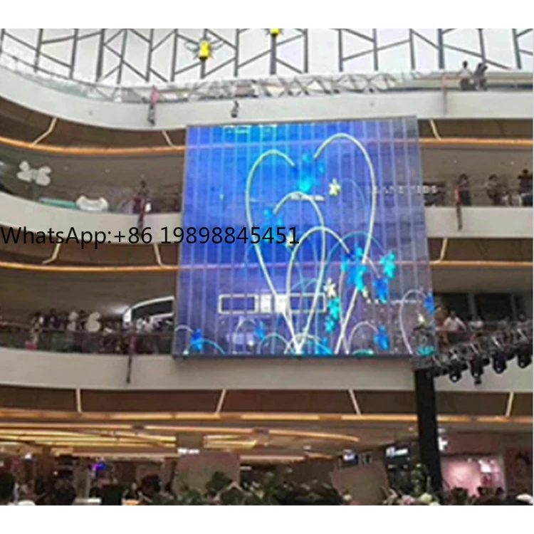 

High Quality Indoor P3.9-7.8 Transparent LED Wall Display 4K Resolution for Retail Store Shopping Mall Scrolling Marquee Sign