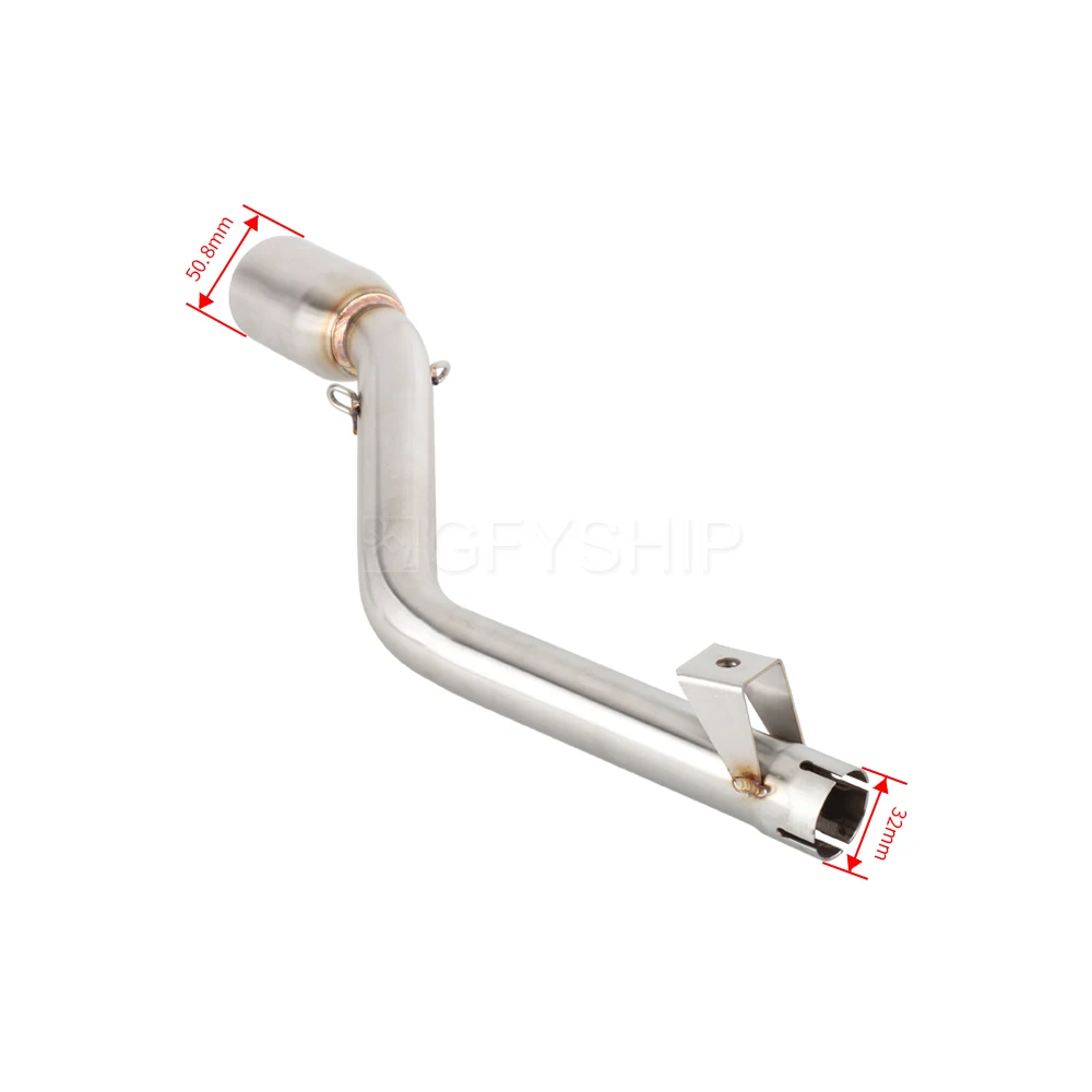 12-21 TX125 SM Motorcycle Exhaust Muffler Mid Link Pipe For Keeway TX 125 2012 to 2018 2019 2020 2021 / Enduro Escape Slip-on