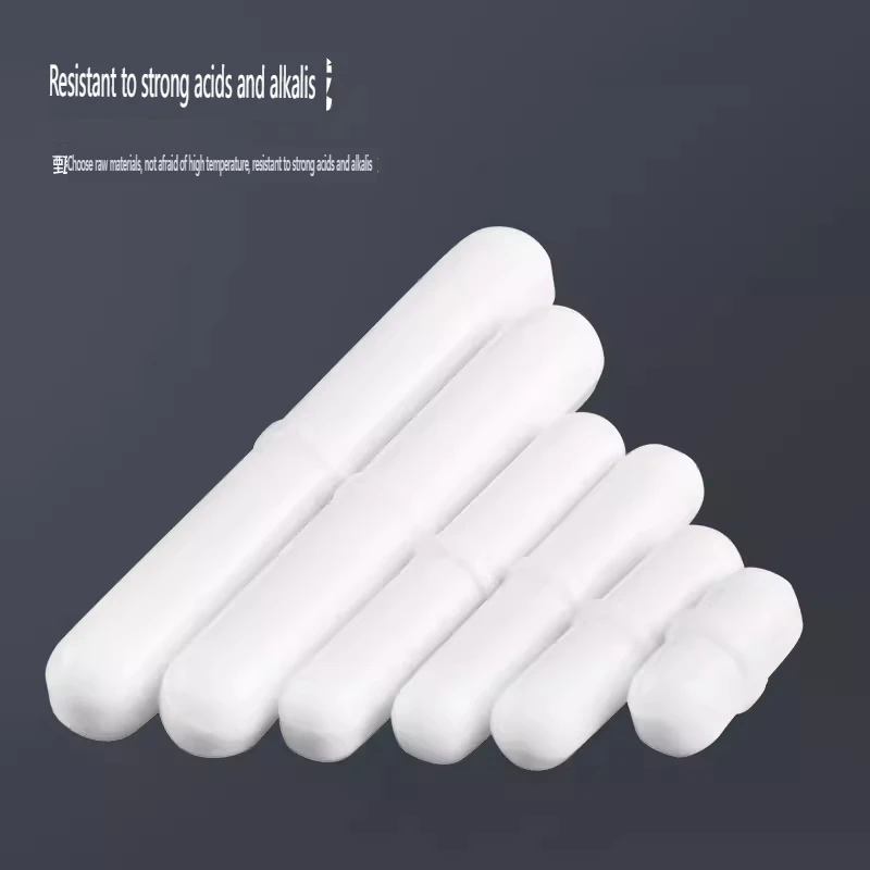 Mezclador de PTFE práctico resistente a la corrosión, Lisa barra giratoria, agitador biológico, varilla de barra de agitación, investigación