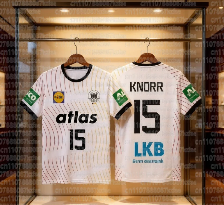 Hot selling German Handball Parent Child Jersey 2025-26 Style Home and Away Handball Jersey 3D Printed T-shirt Quick drying Tee