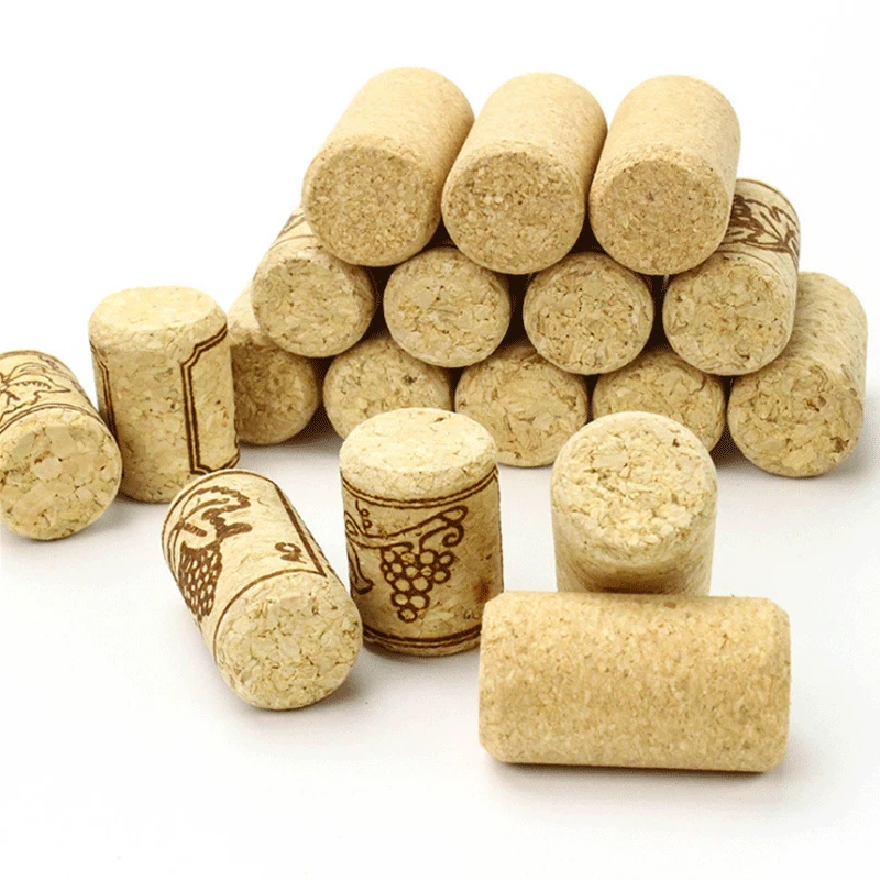 100Pcs Functional Wine Bottle Stoppers Reusable Cork Seals for Wine Preservation Portable Bar & Kitchen Tool Set