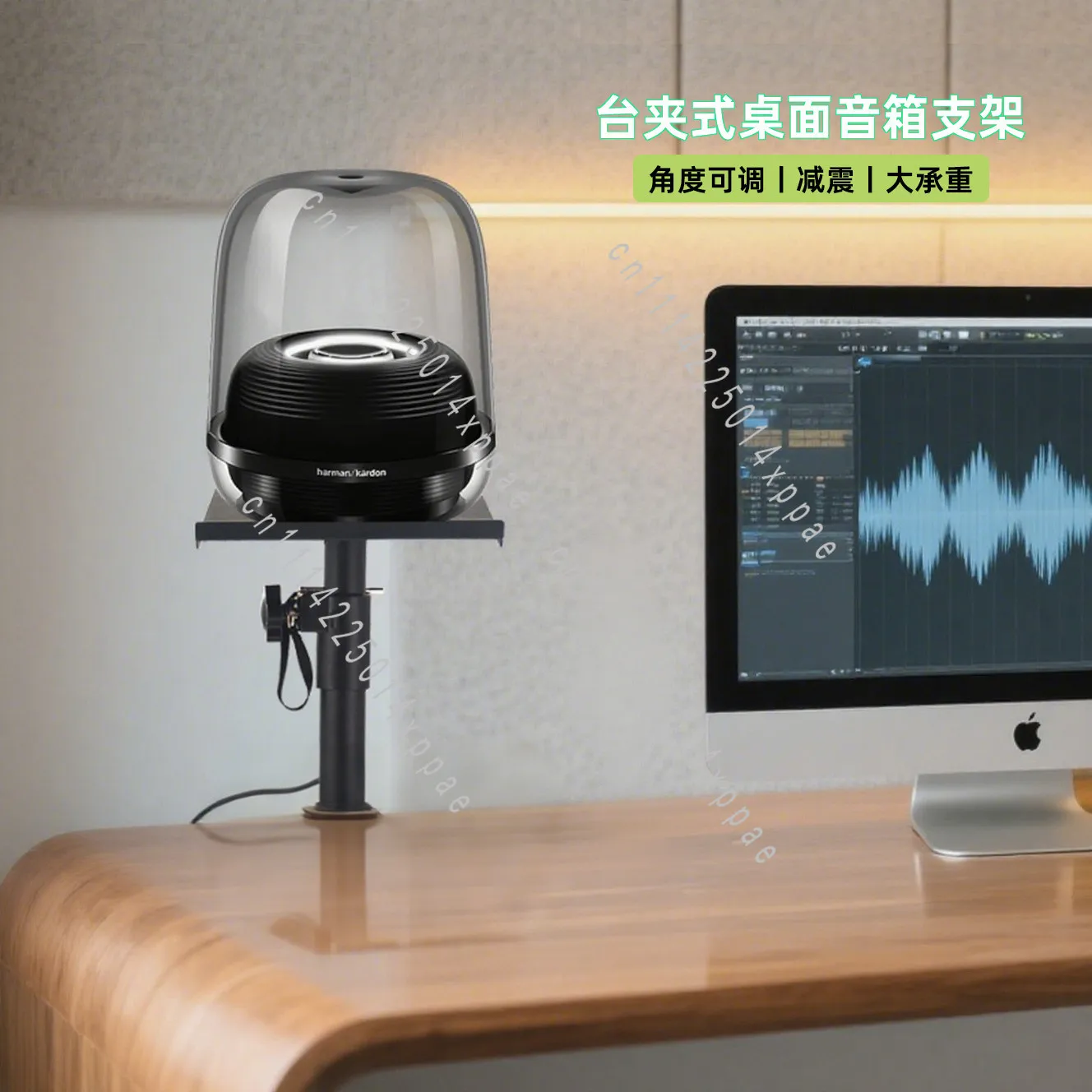 Professional Clip-on Speaker Desktop Bracket Adjustable Angle Lift Surround Bookshelf HIFI Monitor Speaker Tripod