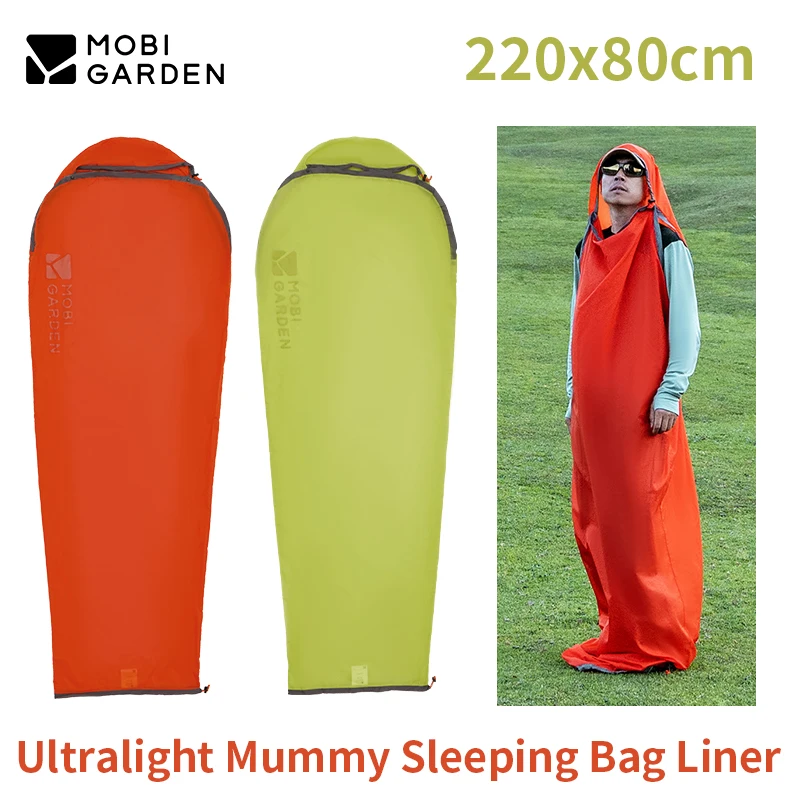 

MOBI GARDEN Сверхлегкий спальный мешок для мамы, подкладка для кемпинга, комнаты с кондиционером, грязный мешок, легкий стеганый спальный мешок