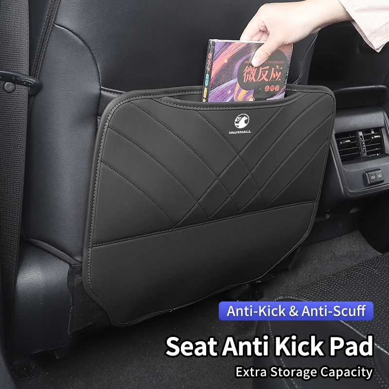 

Car Seat Anti-Kick Pad Seatback Storage Bag Tools Organizer For Vauxhall VXR Dokker Lodgy Logan Sandero Duster Stepway Auto Deco