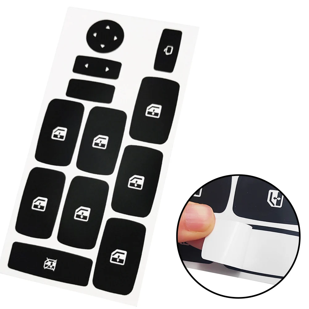 Vinyl Repair Decal Sticker for Window Button Push Switch on For Fiat Croma 05 11 Suitable for Button Knob Replacement