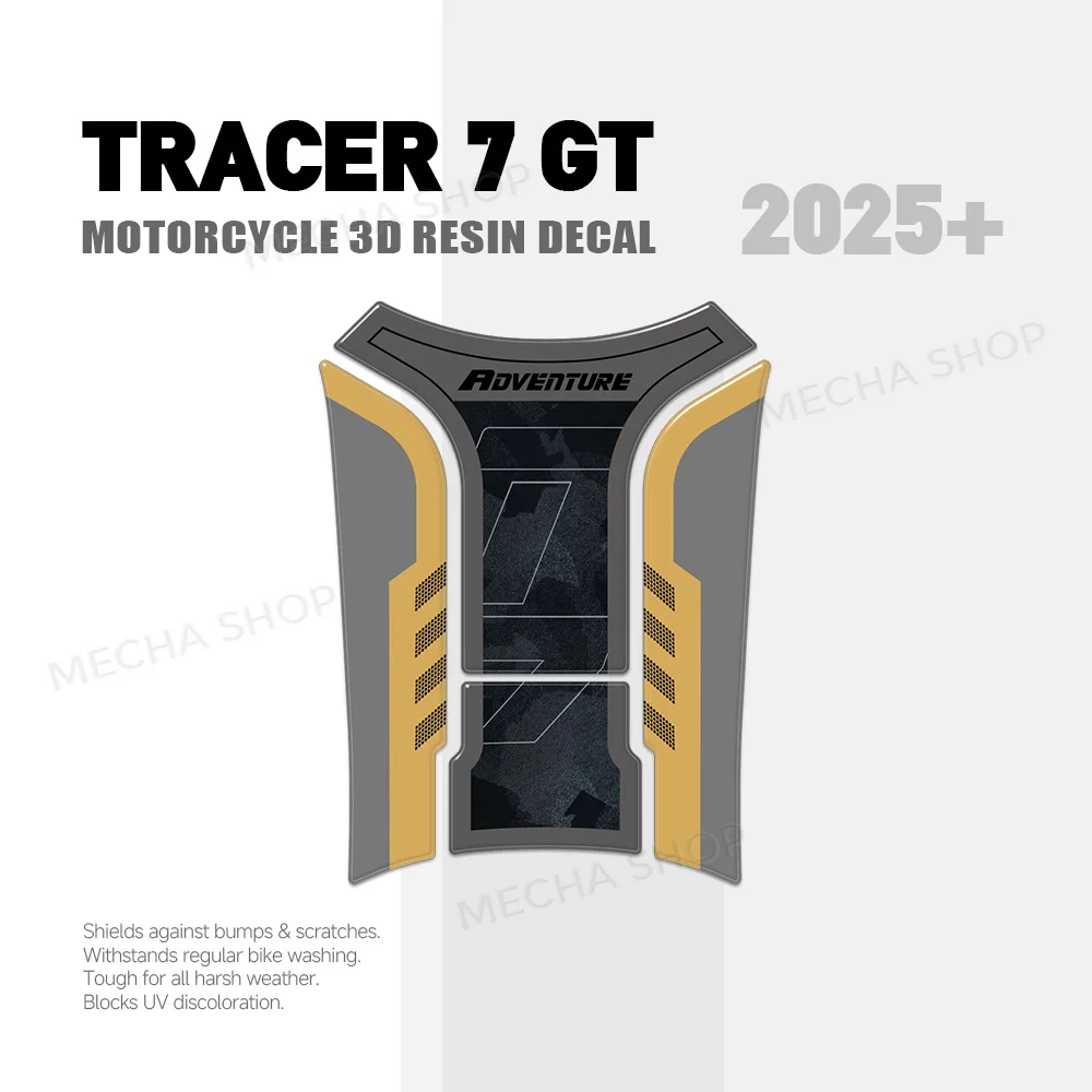 

For Tenere 700 Motorcycle Accessories 2025 2026 Tank Pad Protectors 3D Stickers Decal Waterproof Kit