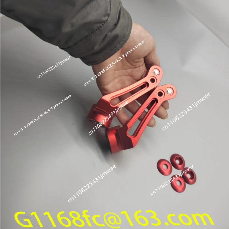 1 Pair of High Quality for 4-inch 5-inch Wheels with Aluminum Wheelchair Front Fork with Titanium Alloy Shaft