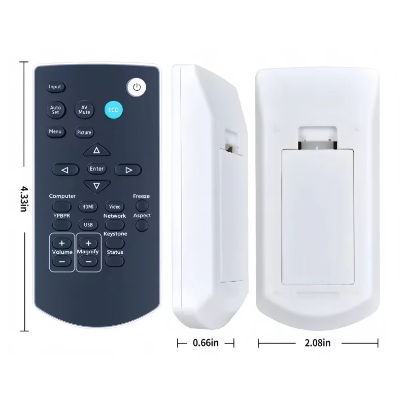 Remote Control Compatible with Projector Models PJ YX2000 PJ YX2100 PJ YX2200 PJ YX2400 - Replacement Control for Your Device