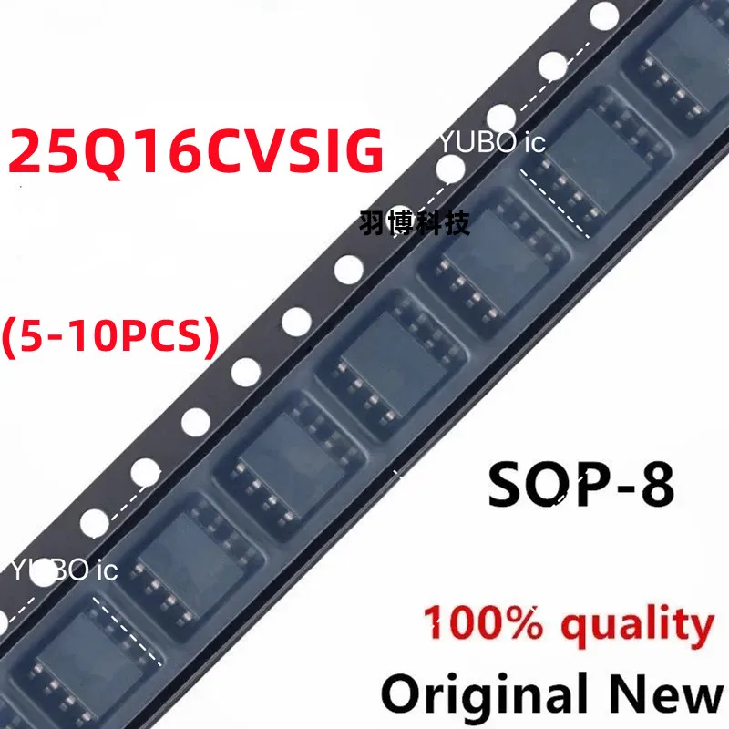 (5-10piece) 100% New W25Q16CVSIG 25Q16CVSIG sop-8 Chipset