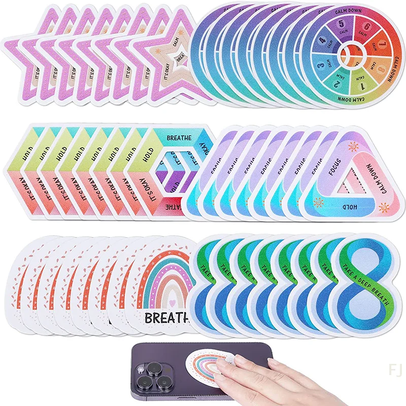 

[YU] Favors Breath Calm Anxiety Sensory Stickers Anti Stress Tactile Calm Stickers Self Adhesives Decals For Stationery Sticker