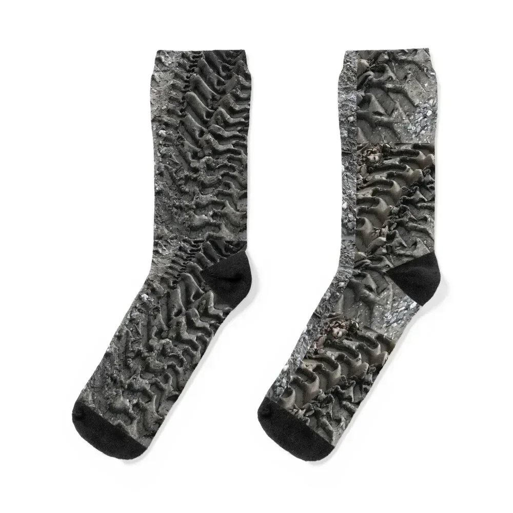 Muddy Tire Tracks Socks winter gifts luxury aesthetic cool Boy Socks Women's