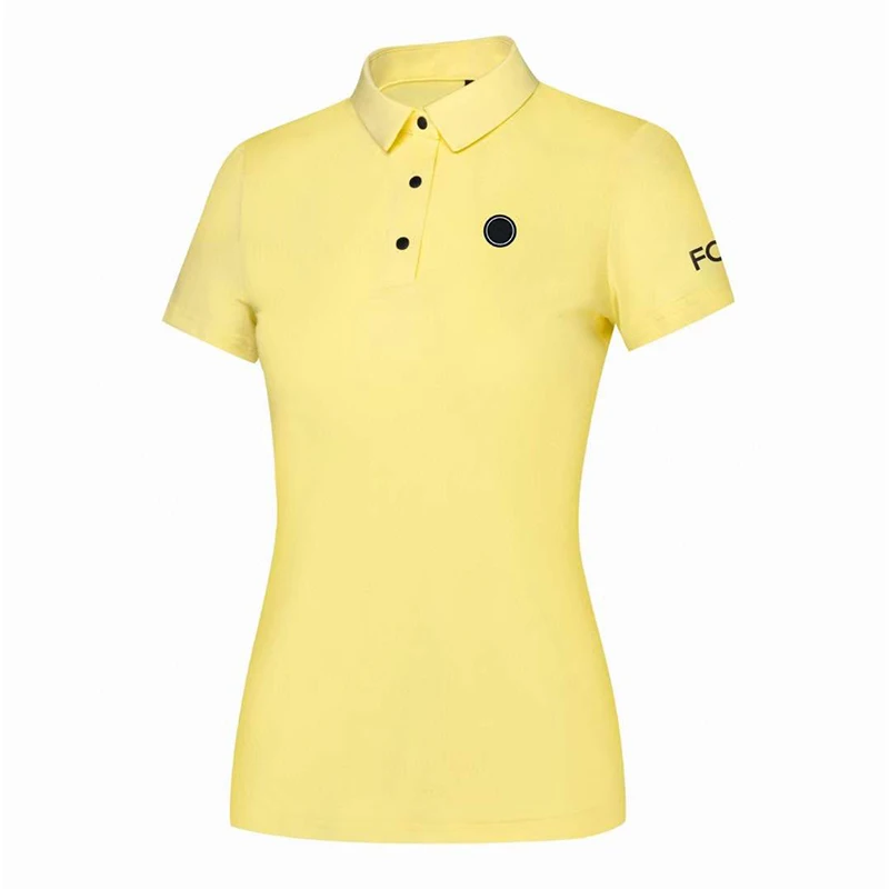 Ladies' Fashion Collar Short sleeved T-shirt Summer New Product Golf Outdoor Quick drying Sports Shirt Versatile POLO Shirt Top