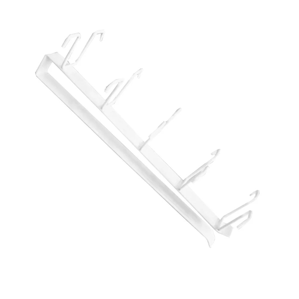 صف مزدوج السنانير الحديد المطبخ تخزين الرف لا لكمة المطلوبة خزانة أسفل المنظم للأكواب أكواب أواني خزانة شماعات