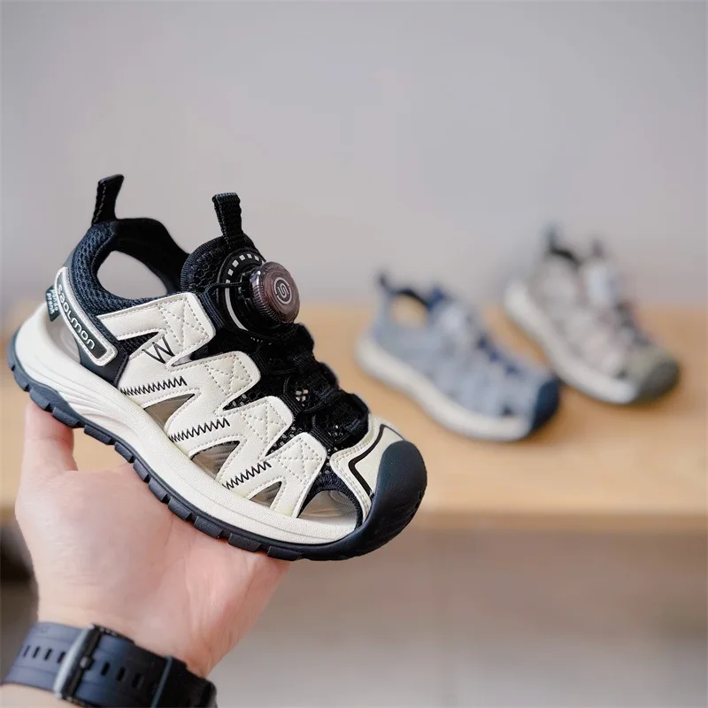 Summer Kids' Sandals Unisex Soft Bottom Casual Beach Shoes for Primary School Students