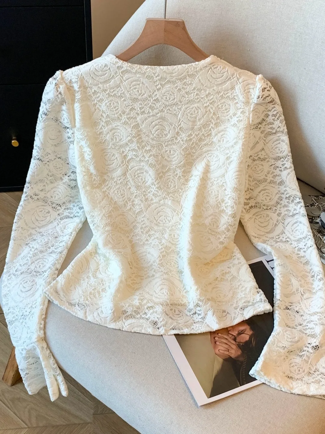 Fce اصطف V-Ne الدانتيل قاعدة irt المرأة الخريف الشتاء التخسيس ort Sle النسخة الكورية تخفيف Sle محبوك #5