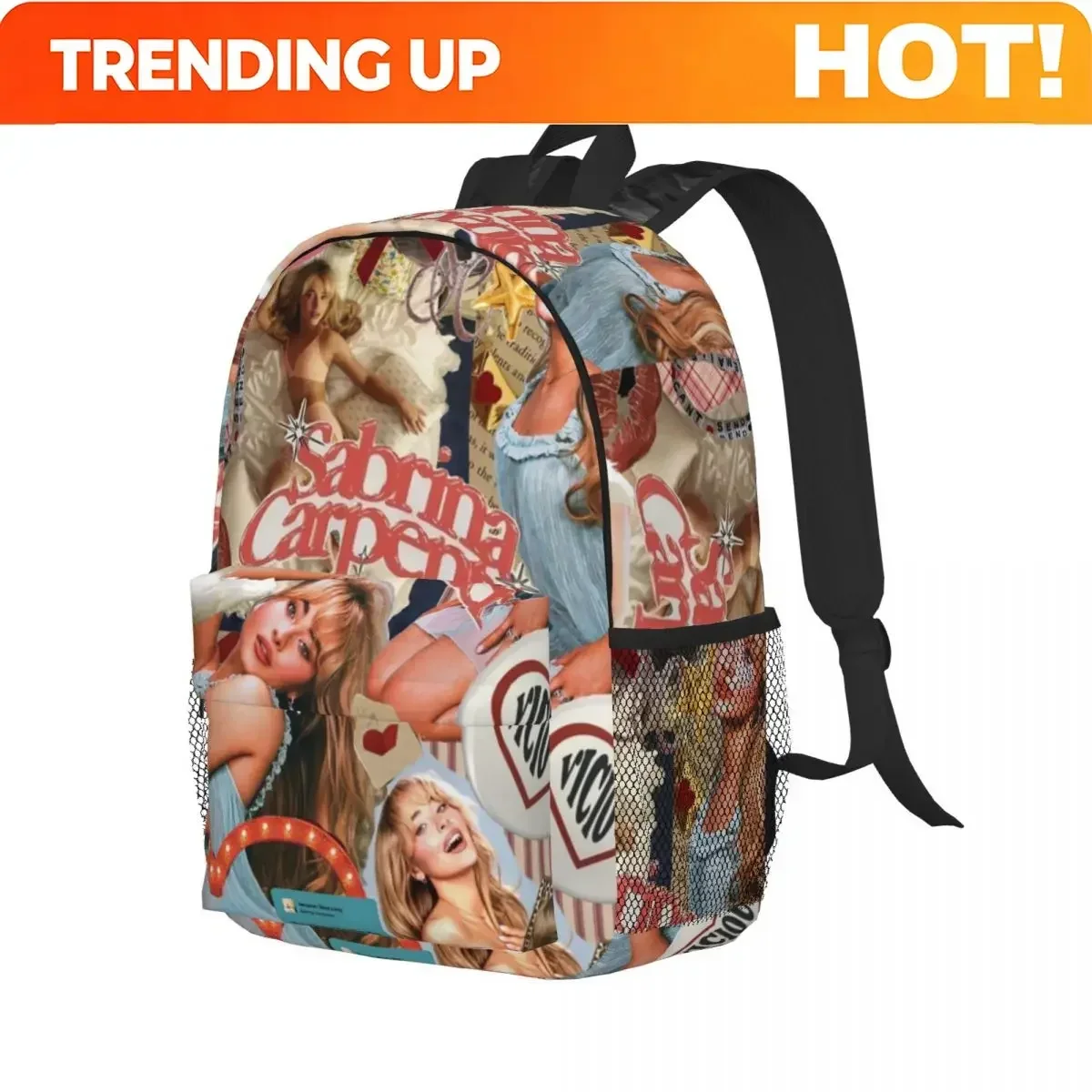 Custom Bag Sabrina Carpenter Espresso Backpack Student Boys Girls BookBag Children School Bag Computer Shoulder Bags For Men Wom