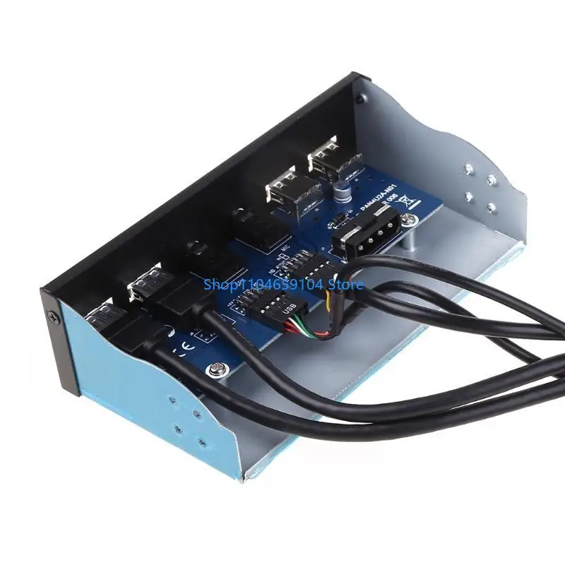 USB3.0 2.0 Front Panel Hub Spilitter for Desktop Optical Drive Bay 3.5mm Mic Connector