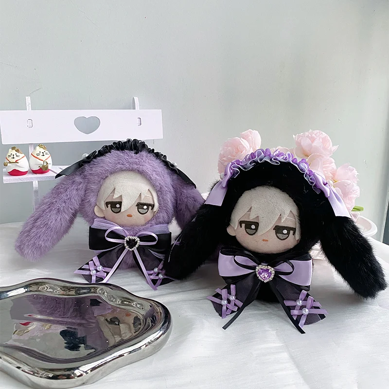 10cm Cotton Doll Handmade Customized Gorgeous Cloak 10cm Nunu Doll Long Eared Rabbit Series Clothing Accessories