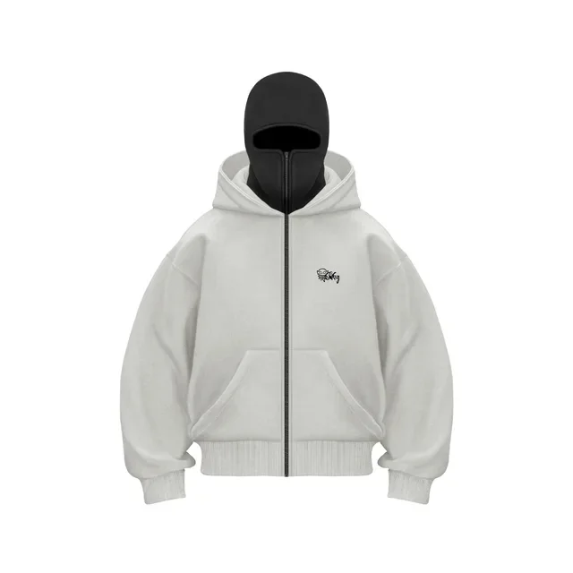 2025 neue Hoodie Herren Lose Mit Kapuze Zipper Jacke Gothic Star Mode Punk Y2k Hip Hop Harajuku Kleidung Männer Sweatshirts Übergroßen