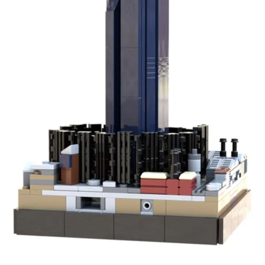 Moc future city 17 blocos de construção conjunto kit modelo de arquitetura avançada conjunto de blocos de construção de cena de rua projetado por rad0lf ótimo