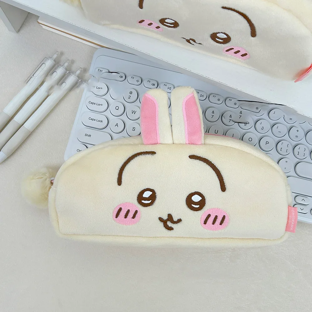 cute Chiikawa pencil case Stationery Box Anime Kawaii Miniso Usagi Hachiware Student Large Capacity Cosmetic bag festival Gifts