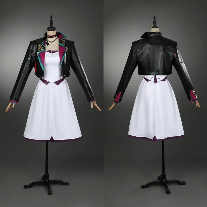 

FC6Game Arcane 2 Jinx Powder Cosplay Costume Coat Dress Outfit Woman Halloween League of Legends Powder Dress Custom Made@FC8！