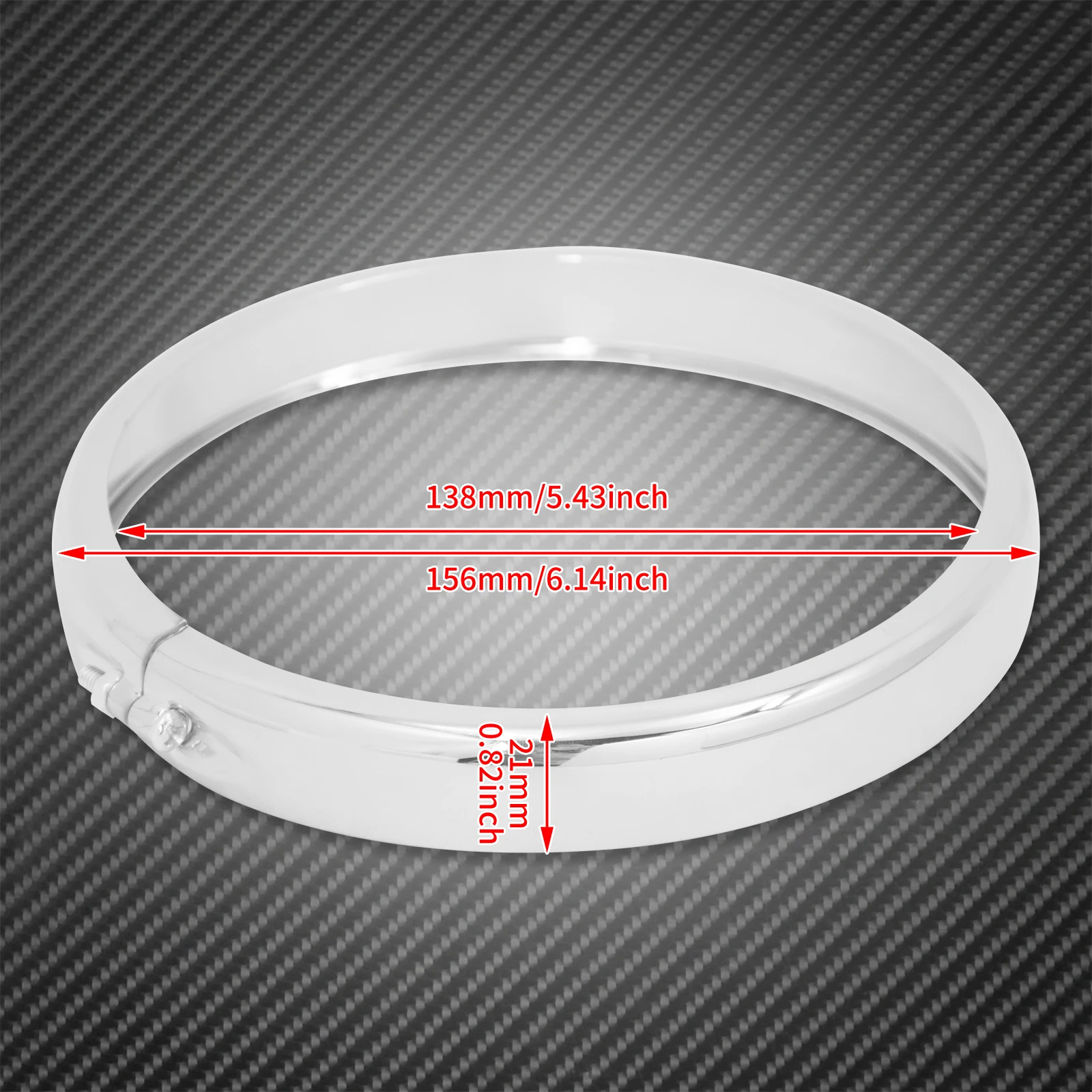 حلقة الكسوة الأمامية للدراجة النارية مقاس 5.75 بوصة لـ Harley Dyna Low Rider FXLR Standard FXST Softail Street Bob FXBB 114 2018-Up غطاء الكسوة #6