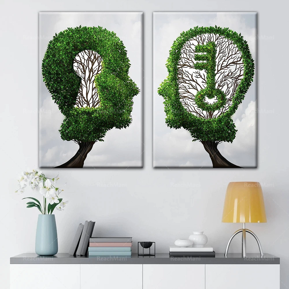 Psychologe, psychiater, therapeuten, therapeuten büro, berater büro leinwand poster wand kunst bild wohnzimmer wohnkultur