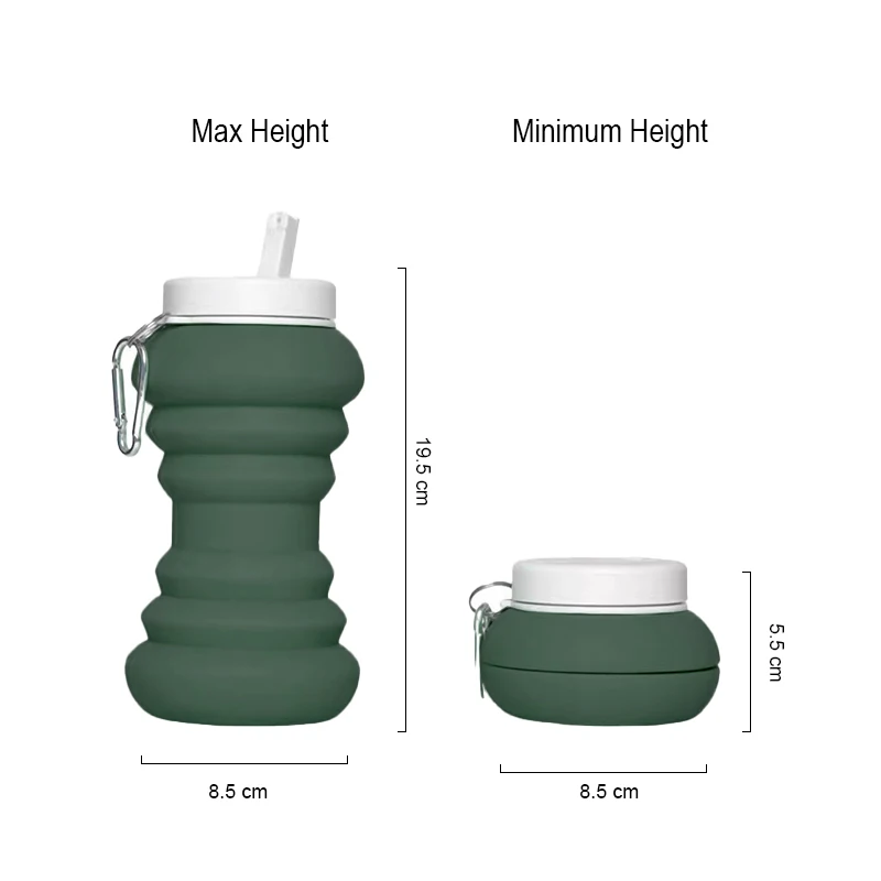 600ml Foldable Portable Bottle For Intimate Washing For Women Silicone Portable Travel Handheld Cleaner