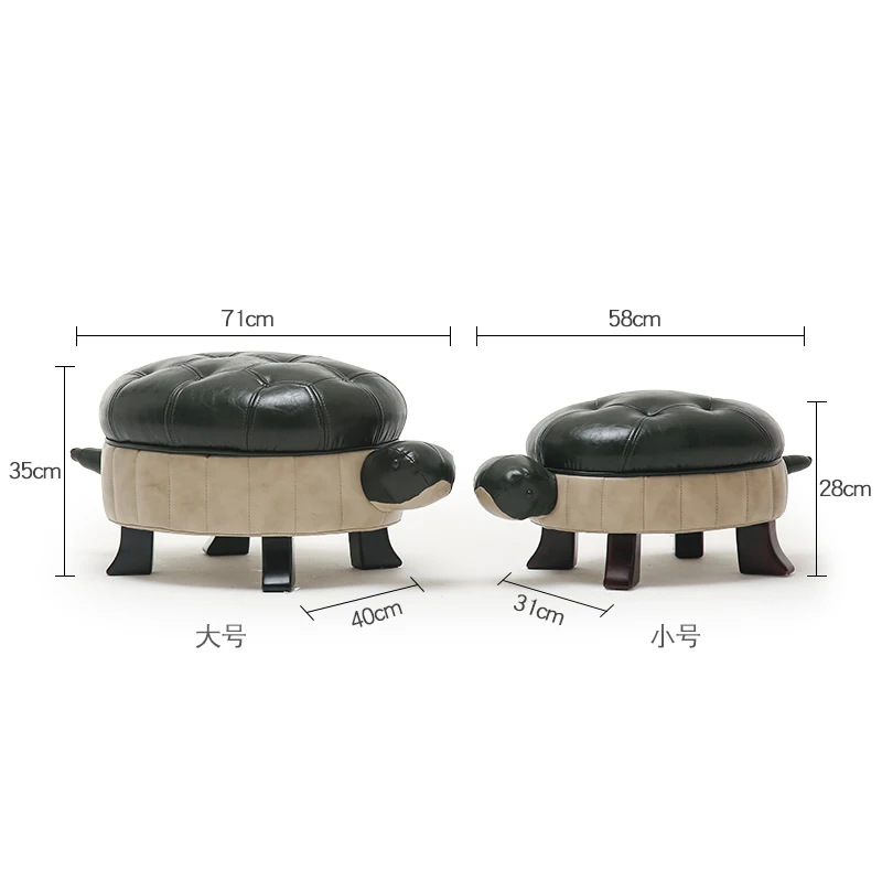 Creative Home Decor of Monochrome Leather Sofa, Lazy Animals Stool, Scandinavian Creative, Lazy People