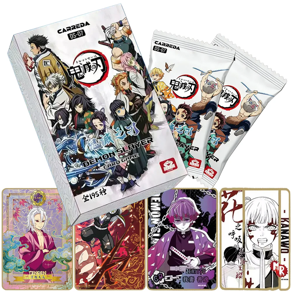 

Demon Slayer Collection Card Toy Fantasy Anime Character Pattern Exquisite Design Cards Encourage Kid's Birthday Surprise Gifts