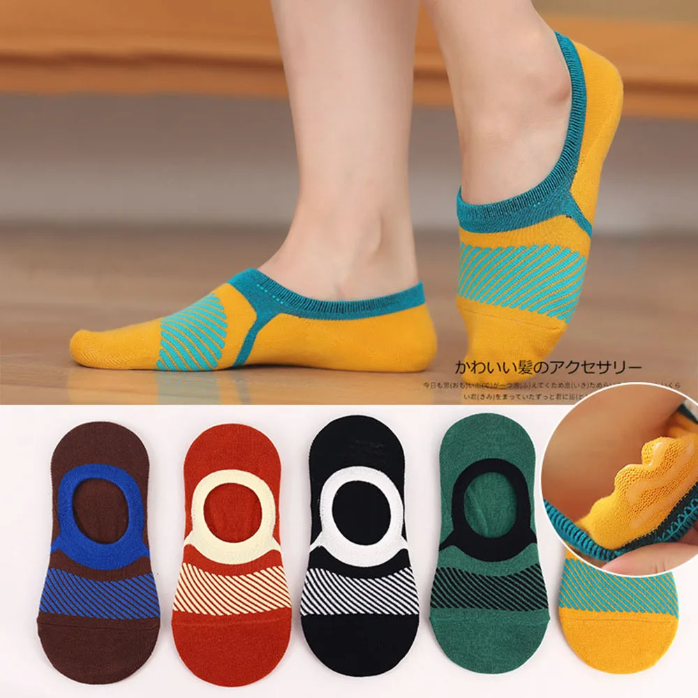 

Mens cotton Invisible Ankle Socks Men Summer Casual Loafer Moccasins No Show Socks Male Boat Socks stripe sox