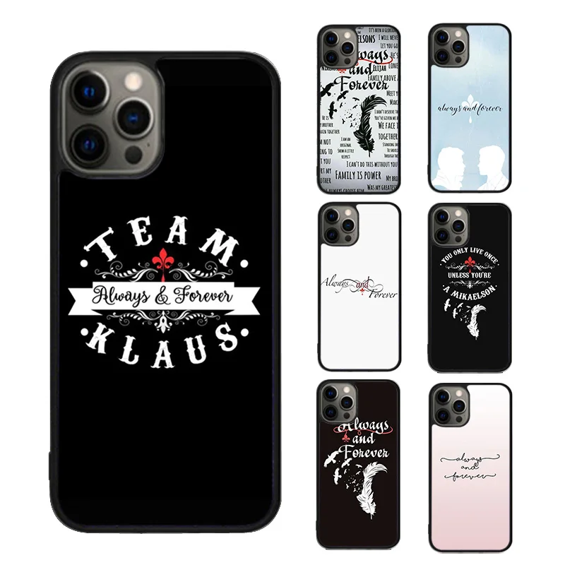 Always and Forever Vampire Diaries Phone Case For iPhone SE2020 15 16 14 13 12 11 Pro Max Coque For Apple 8 PLUS 7 fundas